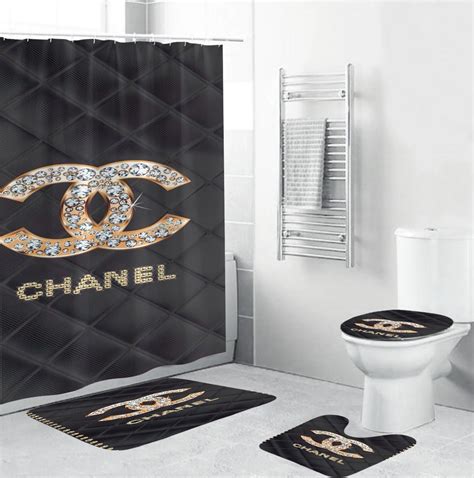 chanel shower curtain amazon|coco chanel shower curtain.